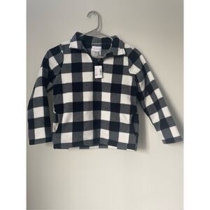 Childrens Place Black and White Flannel Size Medium NEW
